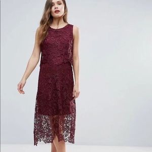 ASOS lace midi dress NWT